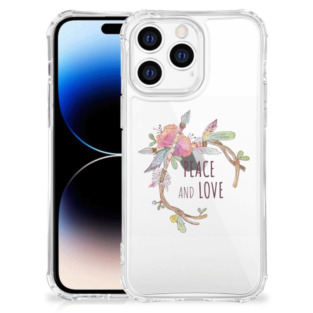 Apple iPhone 14 Pro Max Stevig Bumper Hoesje Boho Text