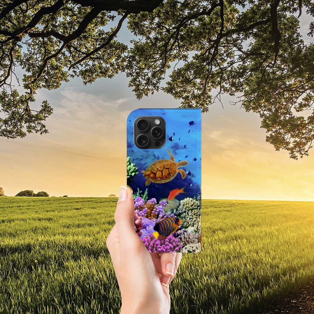 iPhone 15 Pro Max Hoesje maken Vissen met kleurrijke tropische onderwaterwereld đ
