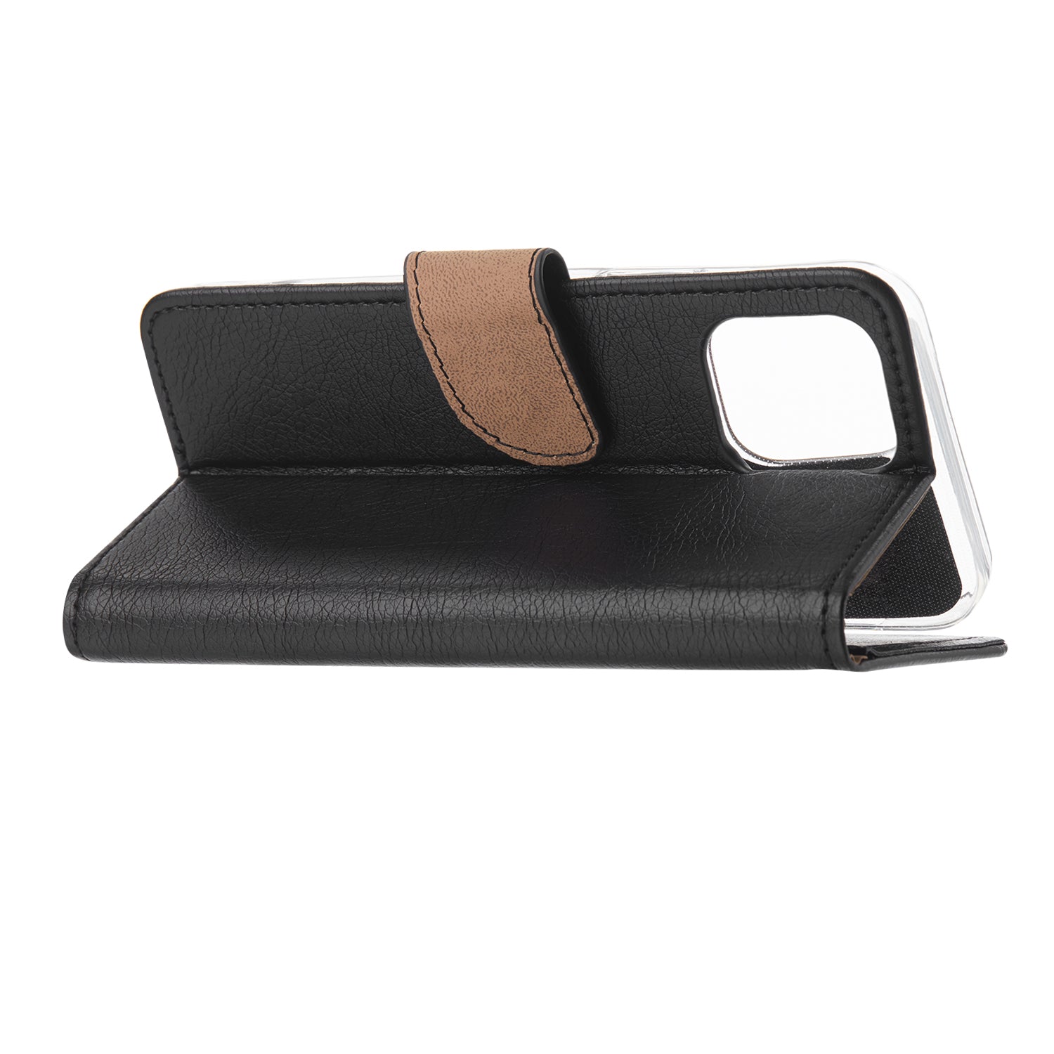 iPhone 12 Pro Max Hoesje Zwart met Pasjeshouder