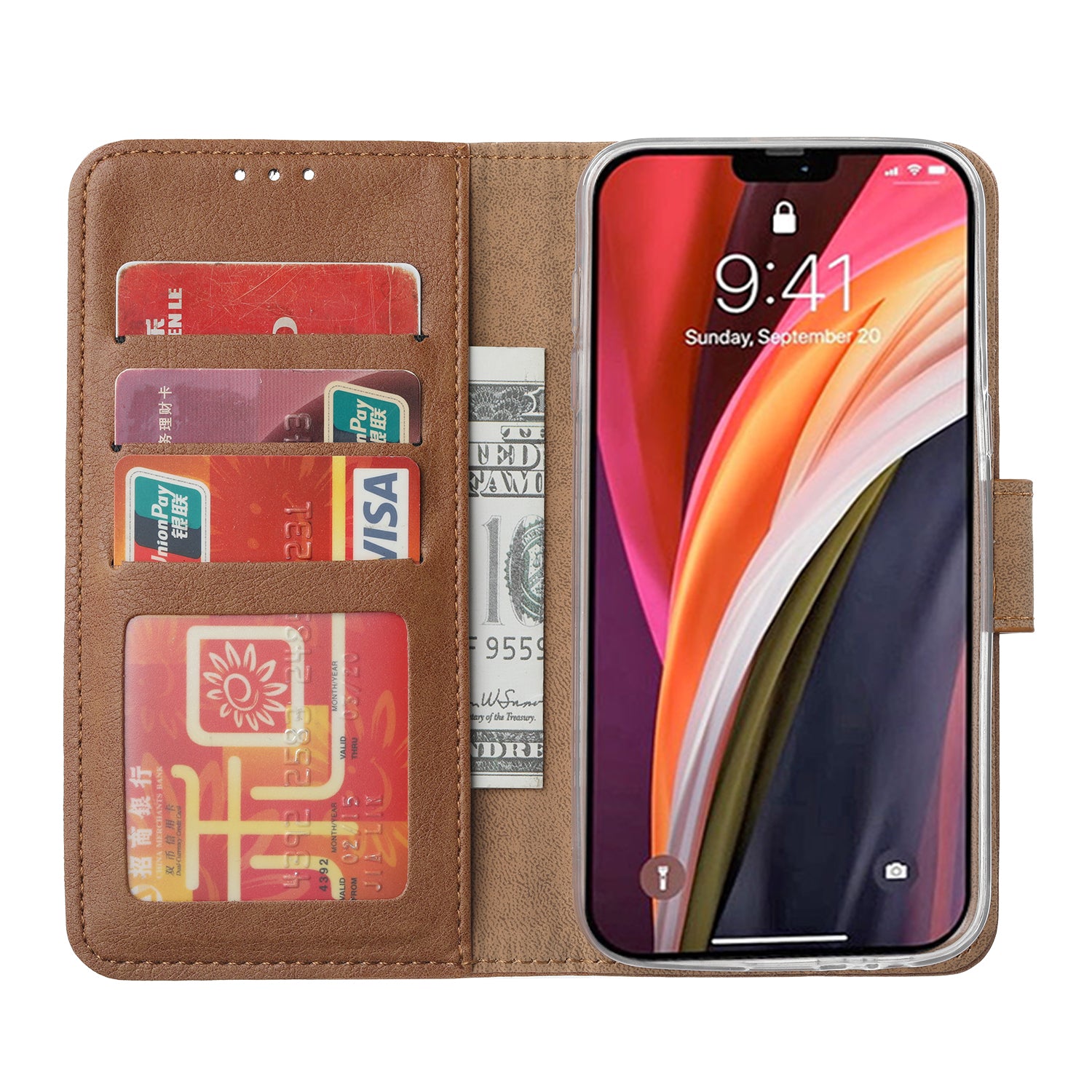 iPhone 12 Pro Max Bookcase Bruin met Standaard