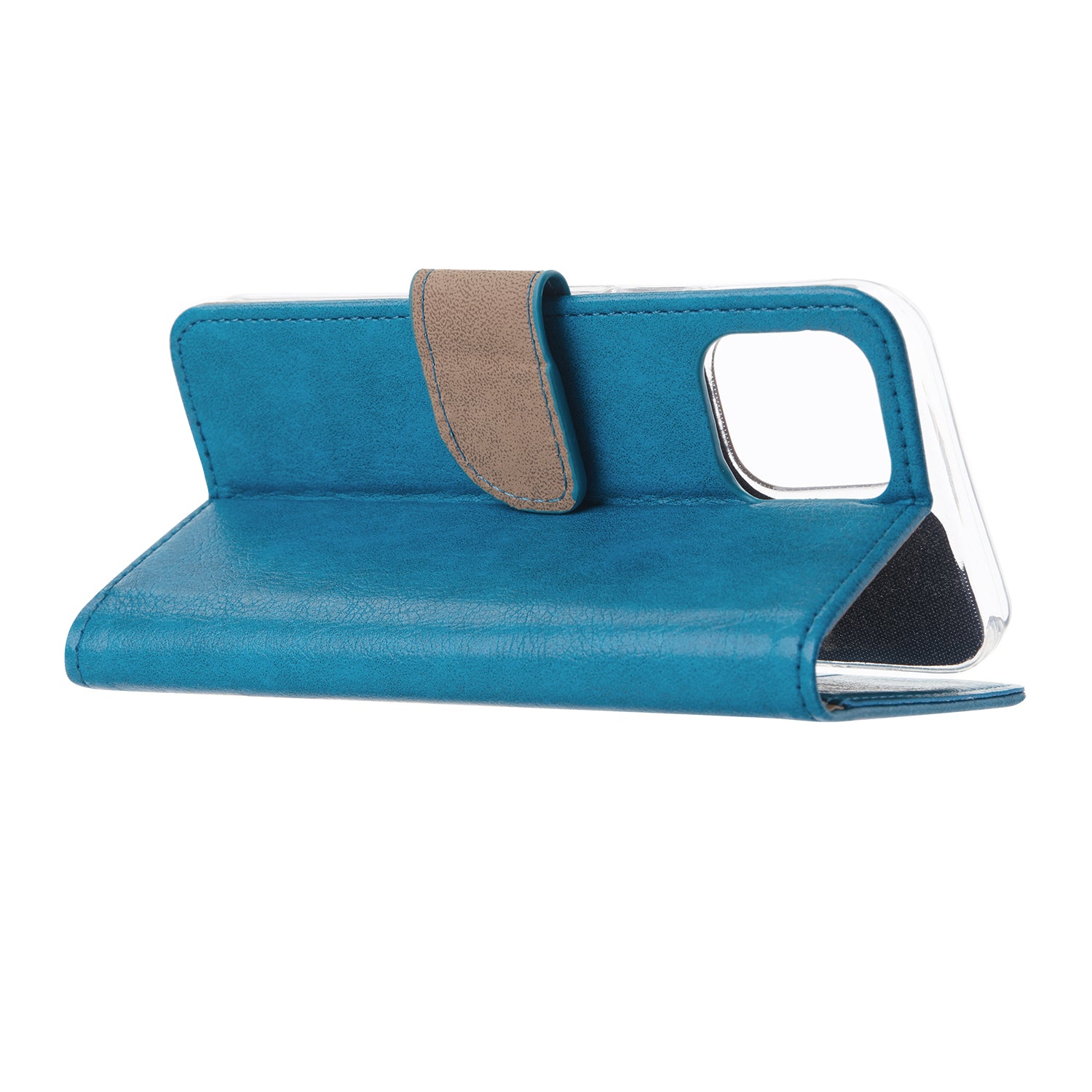 iPhone 12 Pro Max Walletcase Turquoise met Standaard