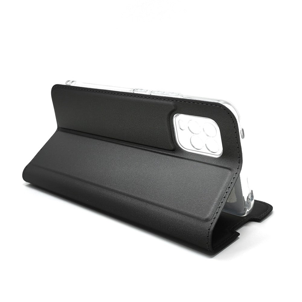 Xiaomi Mi 10 Lite Standcase Hoesje Grijs met Pashouder