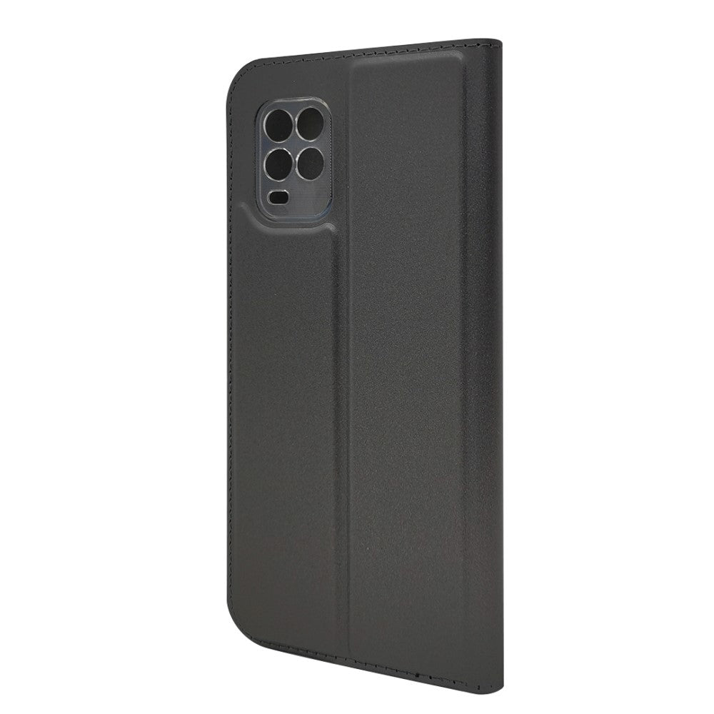 Xiaomi Mi 10 Lite Standcase Hoesje Grijs met Pashouder