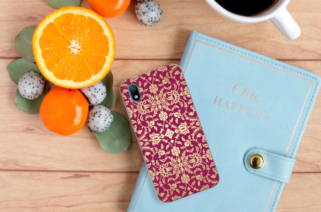 Siliconen Hoesje Huawei Y5 (2019) Barok Pink