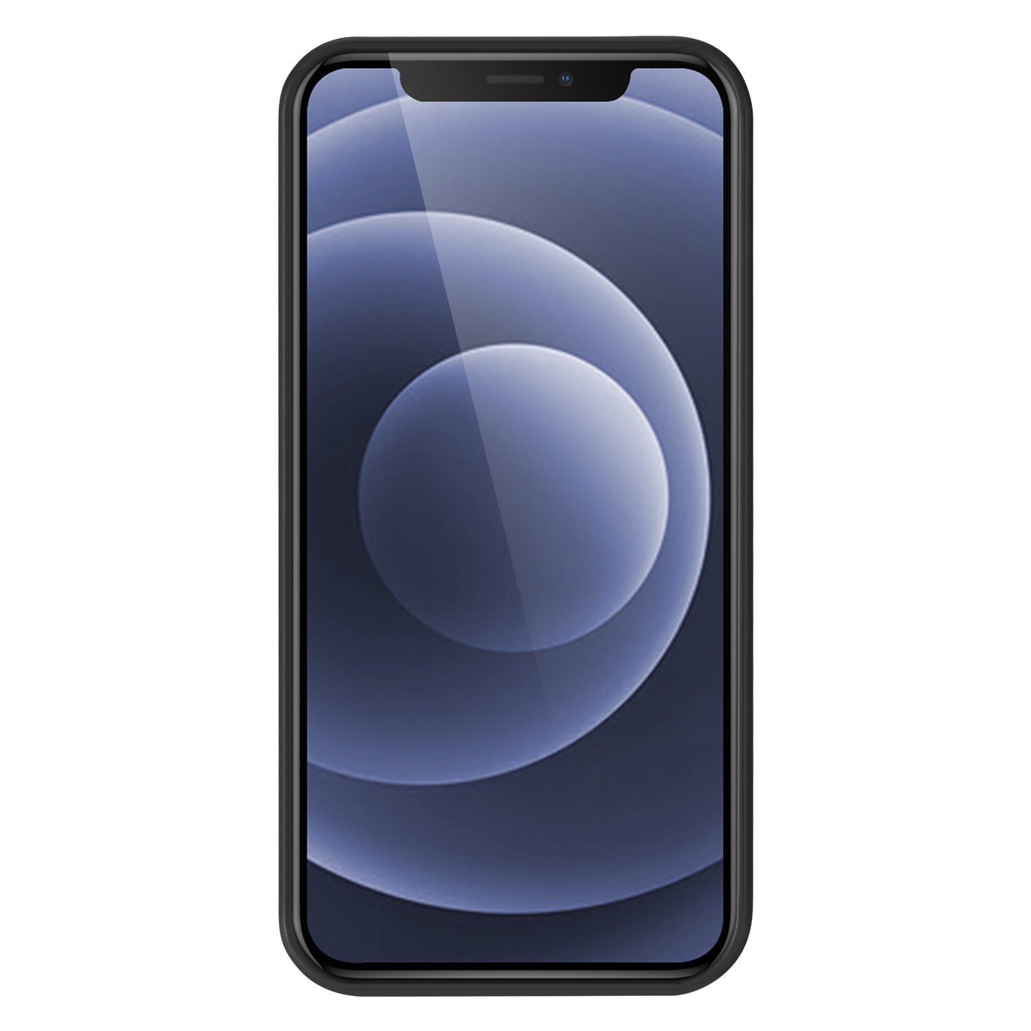 iPhone 12 Mini Gripcase Hoesje Zwart/wit