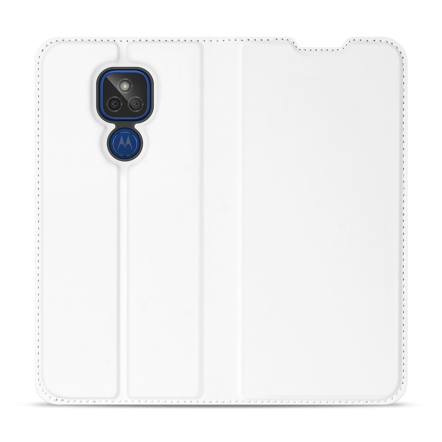 Motorola Moto G9 Play Book Cover Wit met Pasjehouder