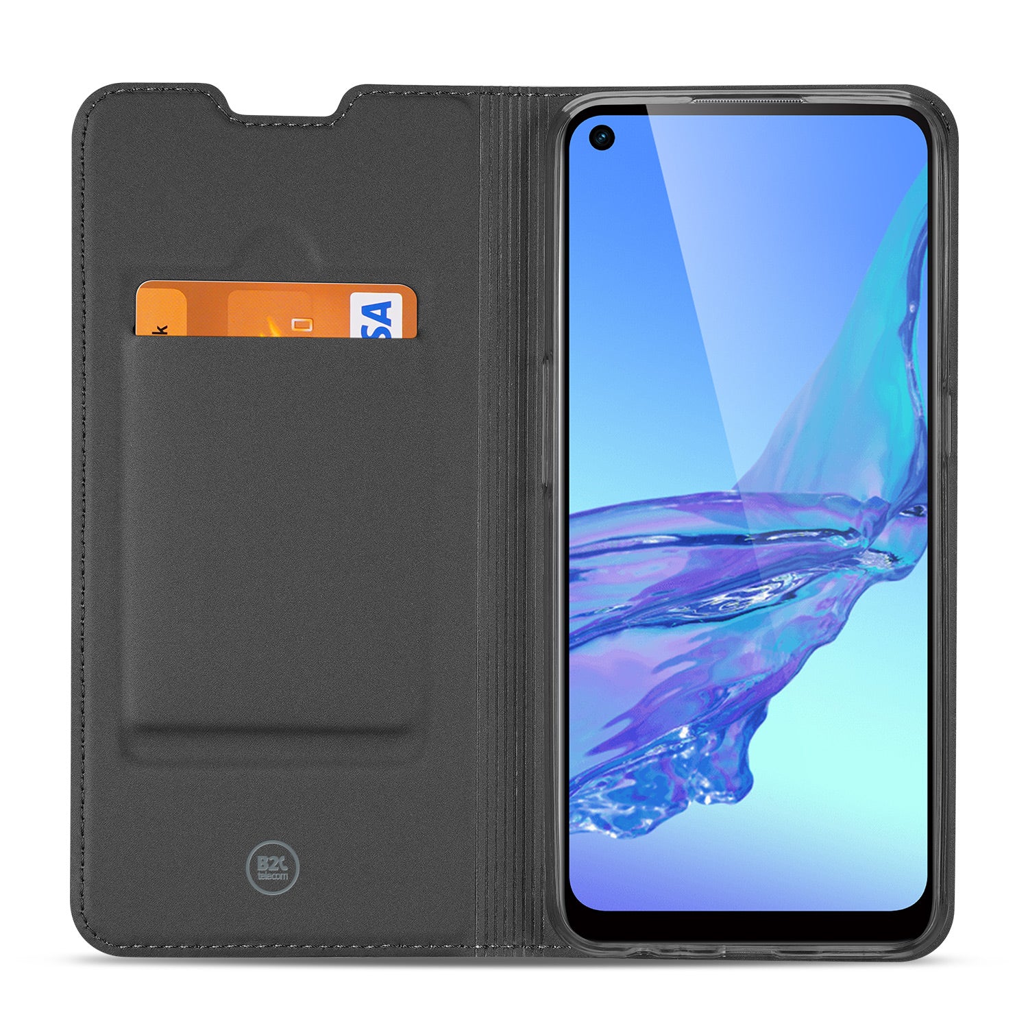 OPPO A53 | A53s Bookcase Hoesje Wit met Pashouder