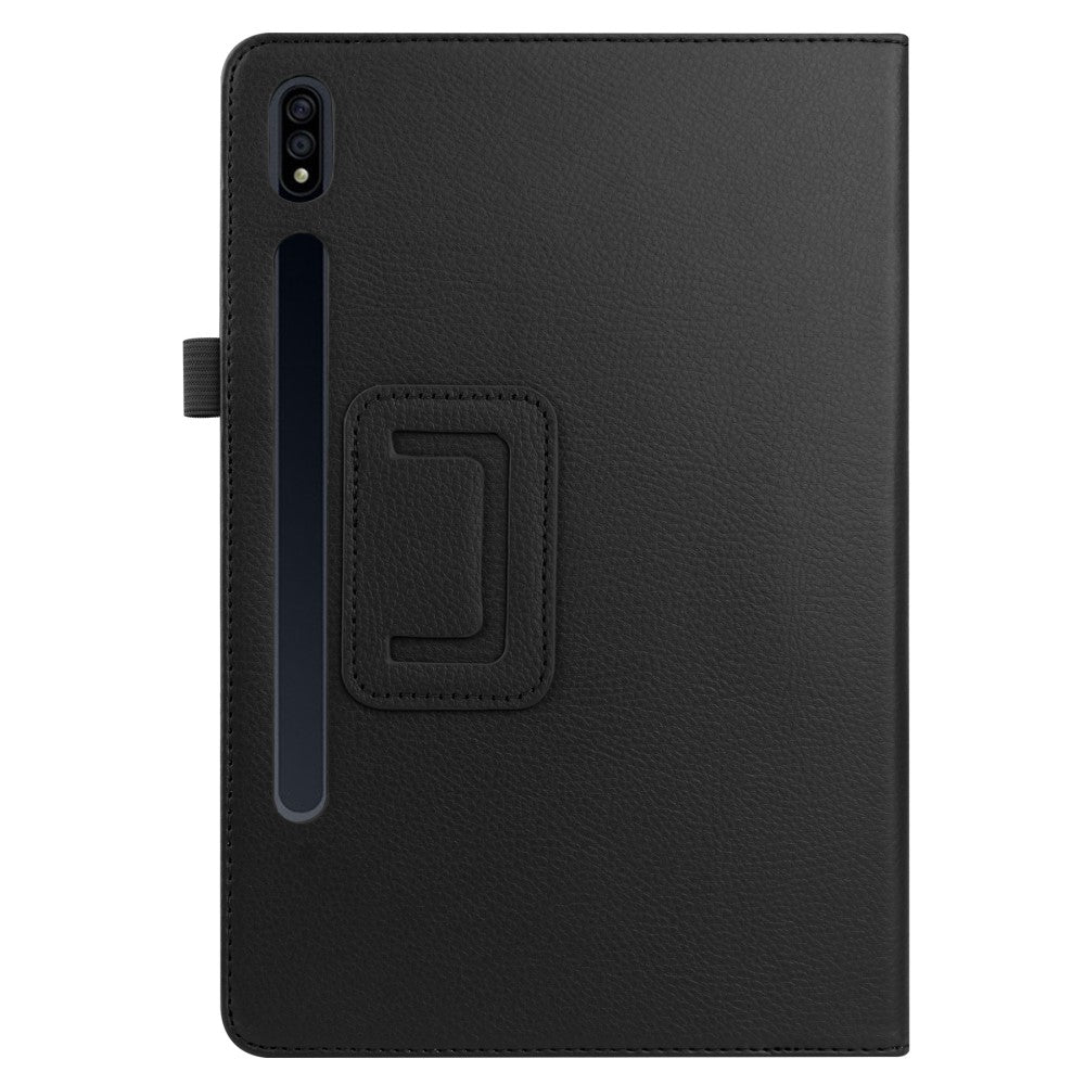 Book Cover Galaxy Tab S7 Hoes Zwart met Standaard