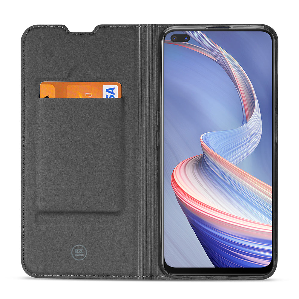 Bookcase OPPO Reno4 Z Hoesje Wit met Pashouder