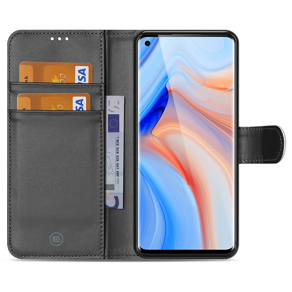 Book Case Hoesje OPPO Reno 4 Pro 5G Wit met Pasjeshouder