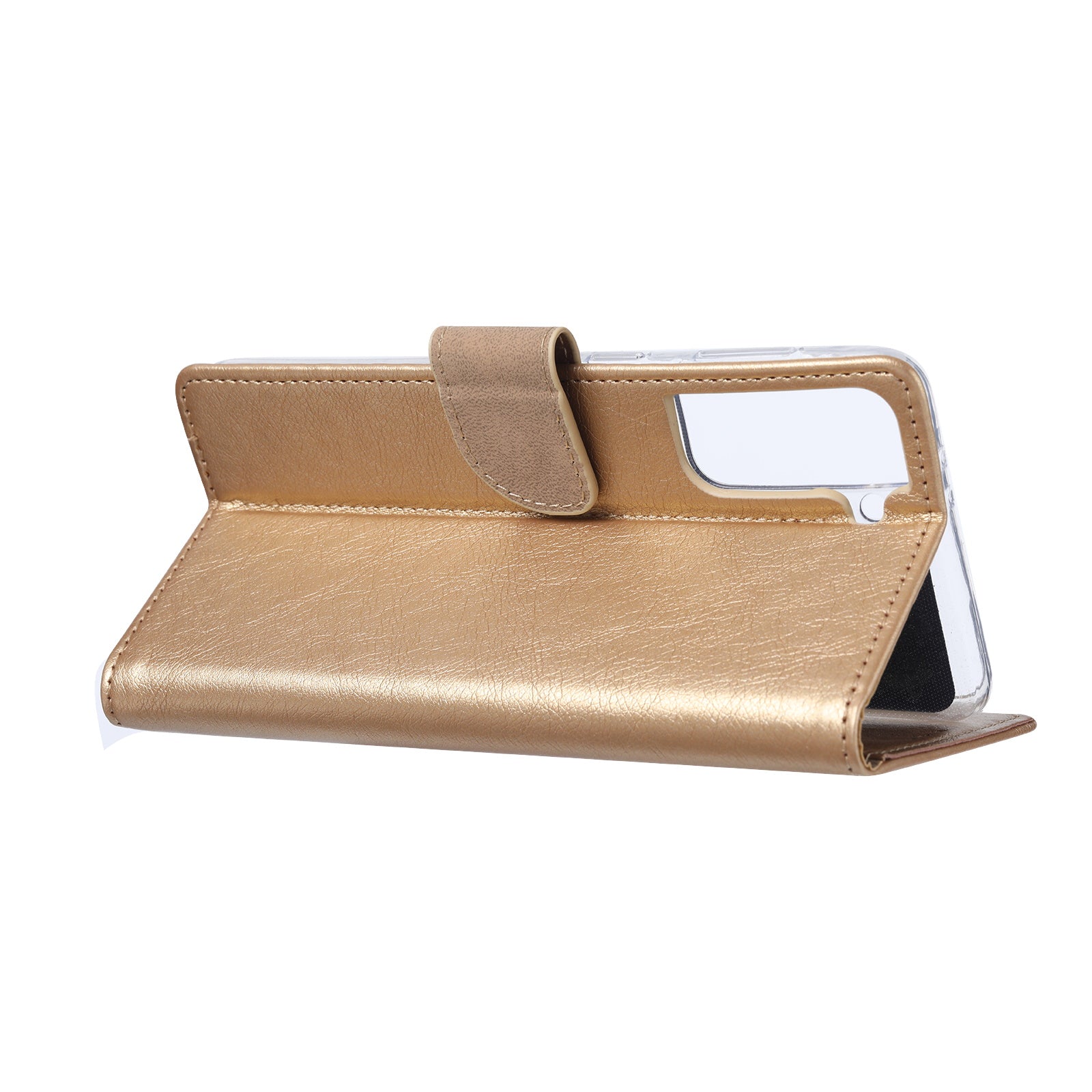 Samsung Galaxy S21 Ultra Bookcase Goud met Standaard