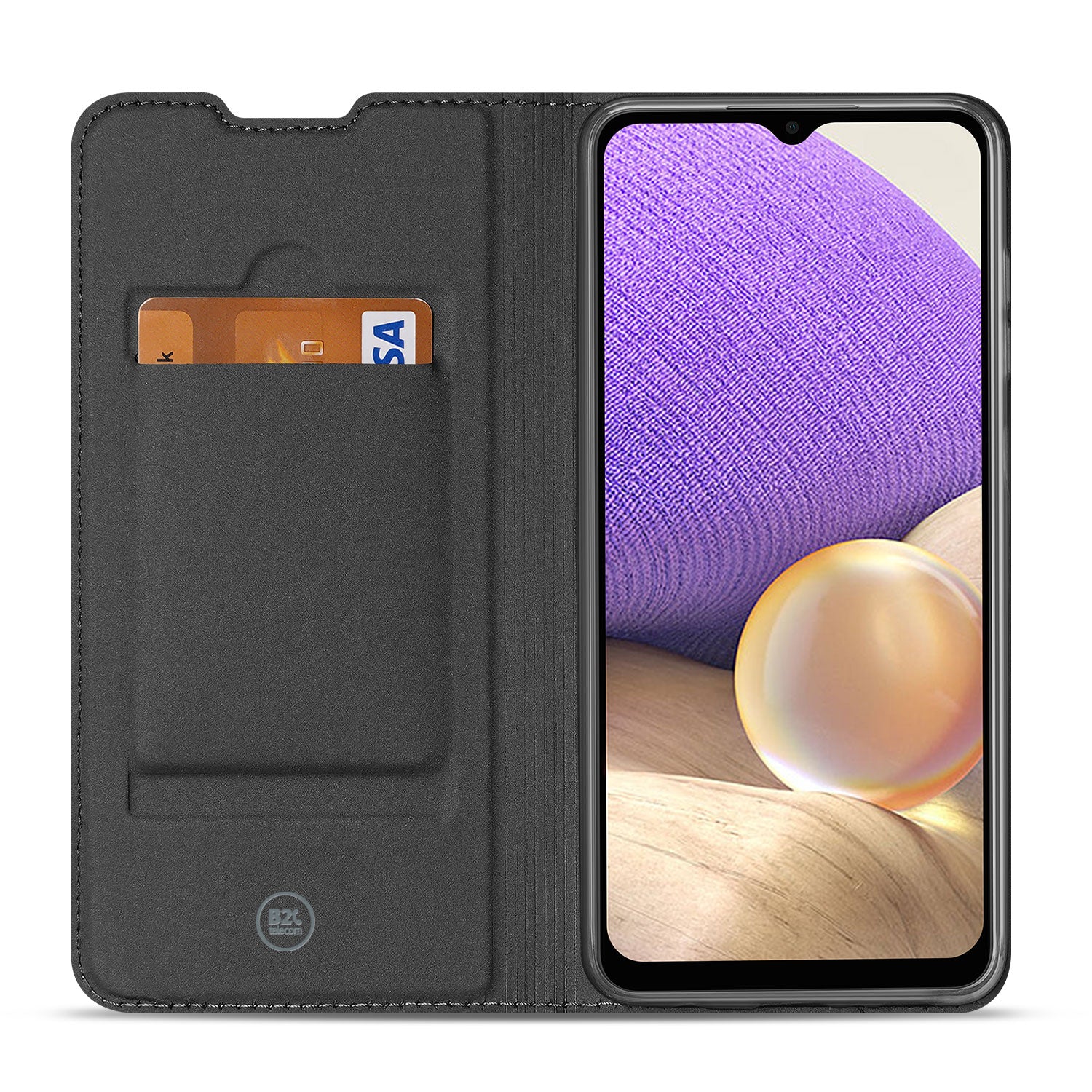 Hoesje Samsung Galaxy A32 5G Bookcase Wit met Pashouder