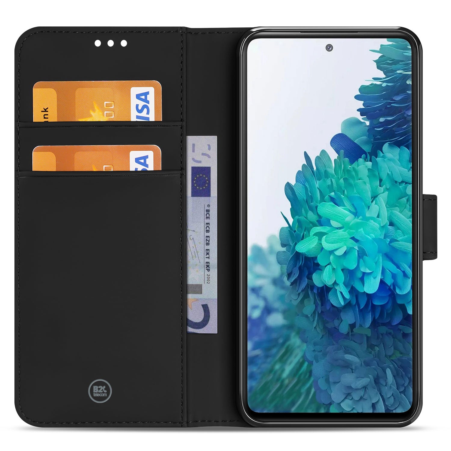 Galaxy S20 FE Hoesje Zwart met Pasjeshouder