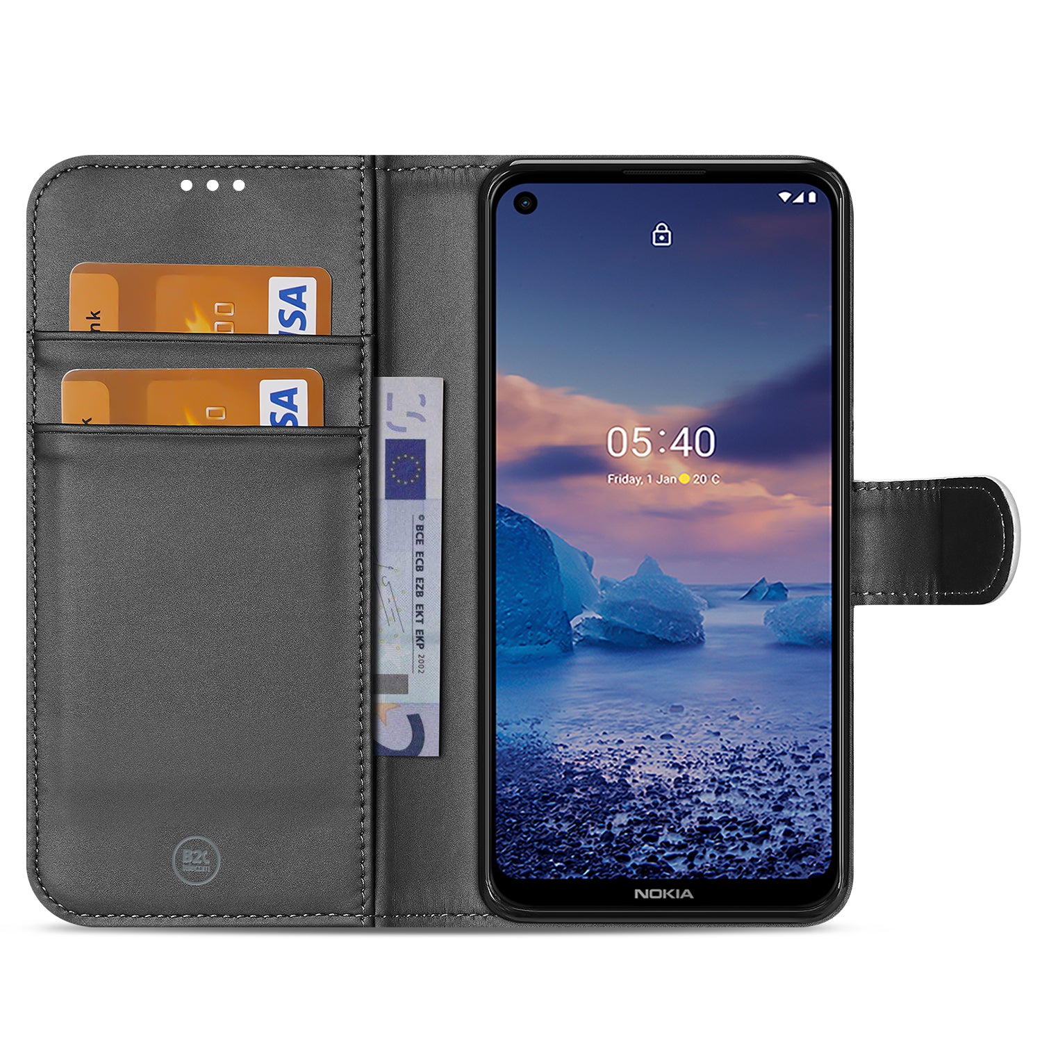 Nokia 5.4 Book Case Wit met Pasjeshouder