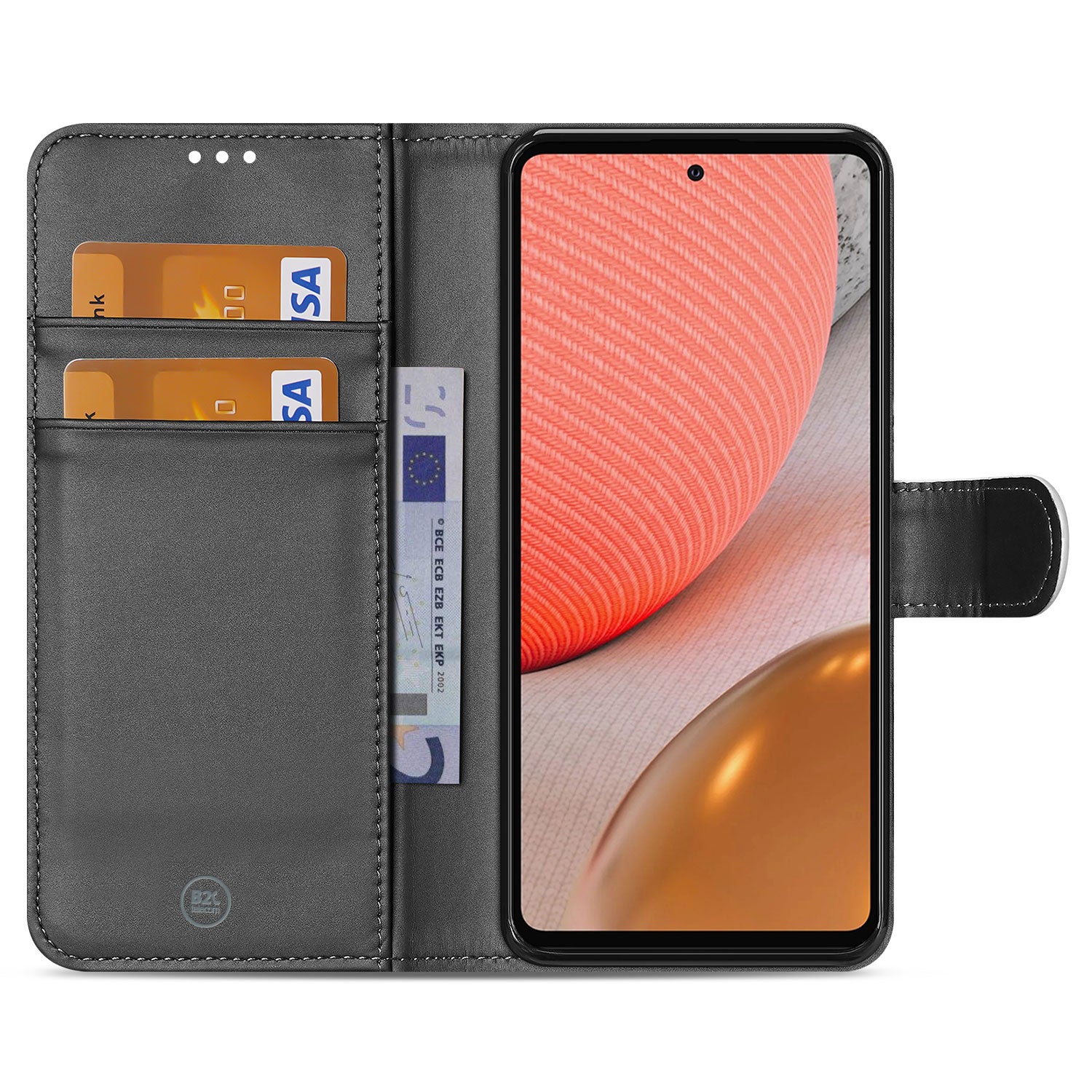 Samsung Galaxy A72 Book Cover Wit met Pasjeshouder