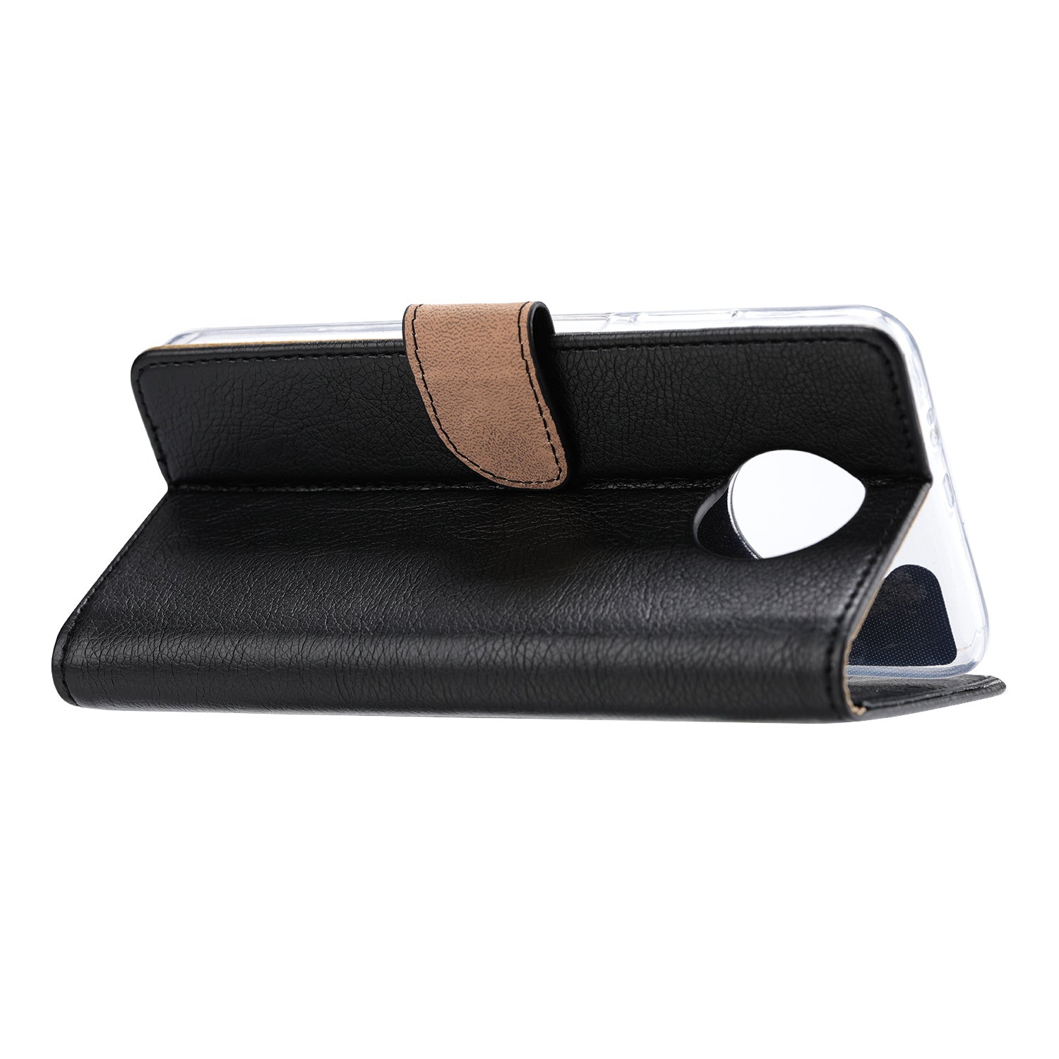 Book Cover Xiaomi Redmi Note 9 5G | Redmi Note 9T 5G Hoesje Zwart met Pasjeshouder