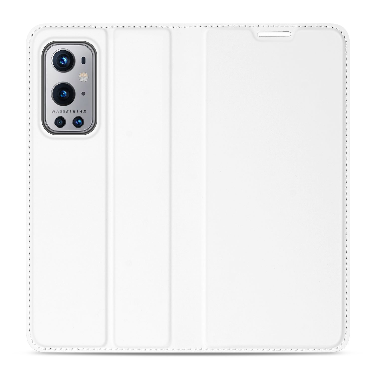 OnePlus 9 Pro Book Case Hoesje Wit met Pashouder