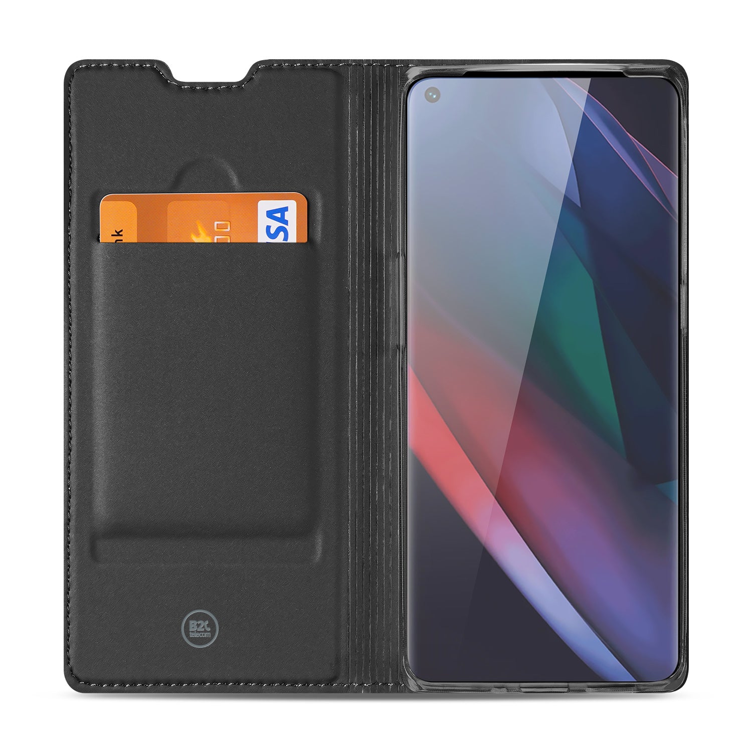 Book Cover OPPO Find X3 Neo Hoesje Wit met Pashouder