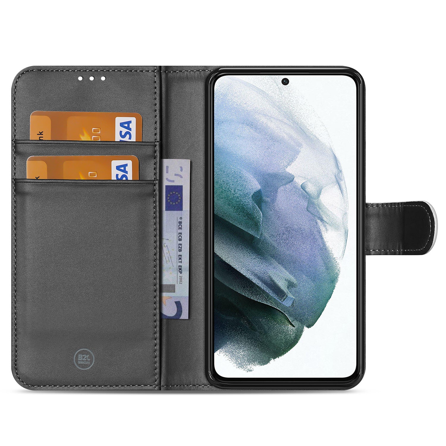 Samsung Galaxy S21 FE Book Case Wit met Pasjeshouder