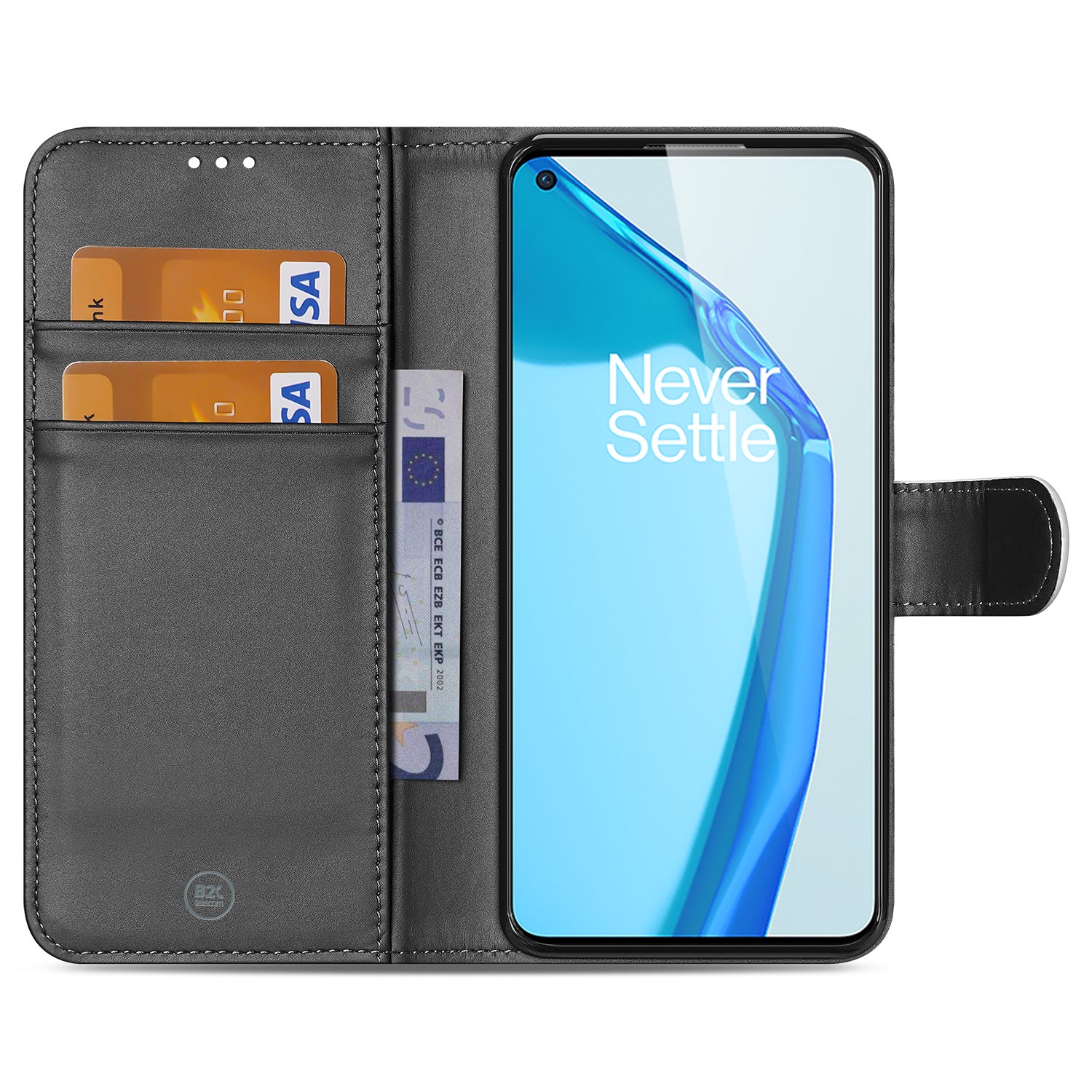 OnePlus 9 Book Cover Wit met Pasjeshouder
