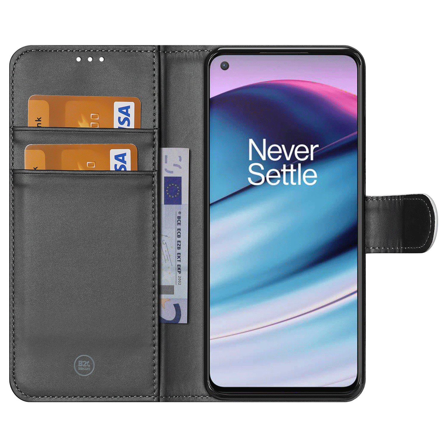 OnePlus Nord CE 5G Book Cover Wit met Pasjeshouder