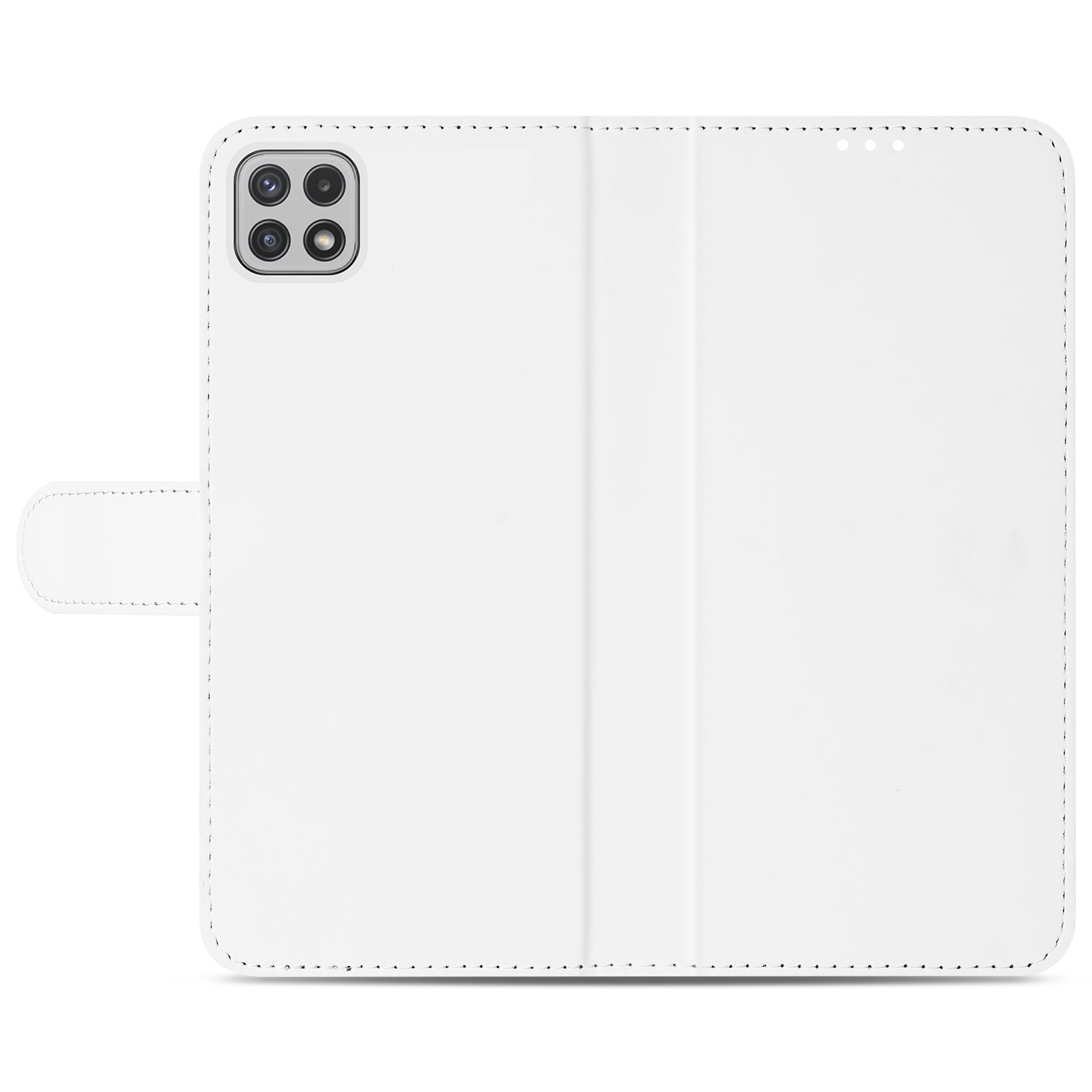 Hoesje Samsung Galaxy A22 5G Book Cover Wit met Pasjeshouder