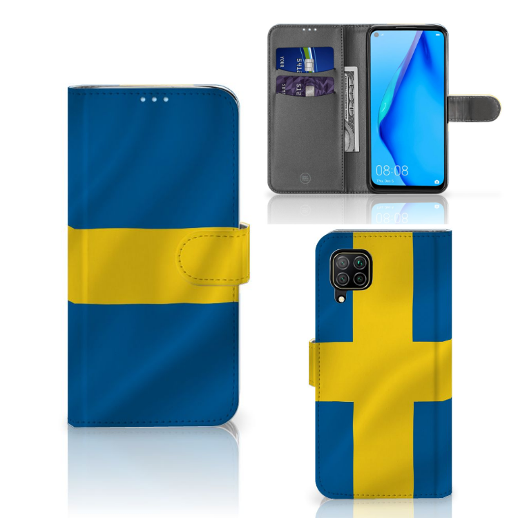 Huawei P40 Lite Bookstyle Case Zweden