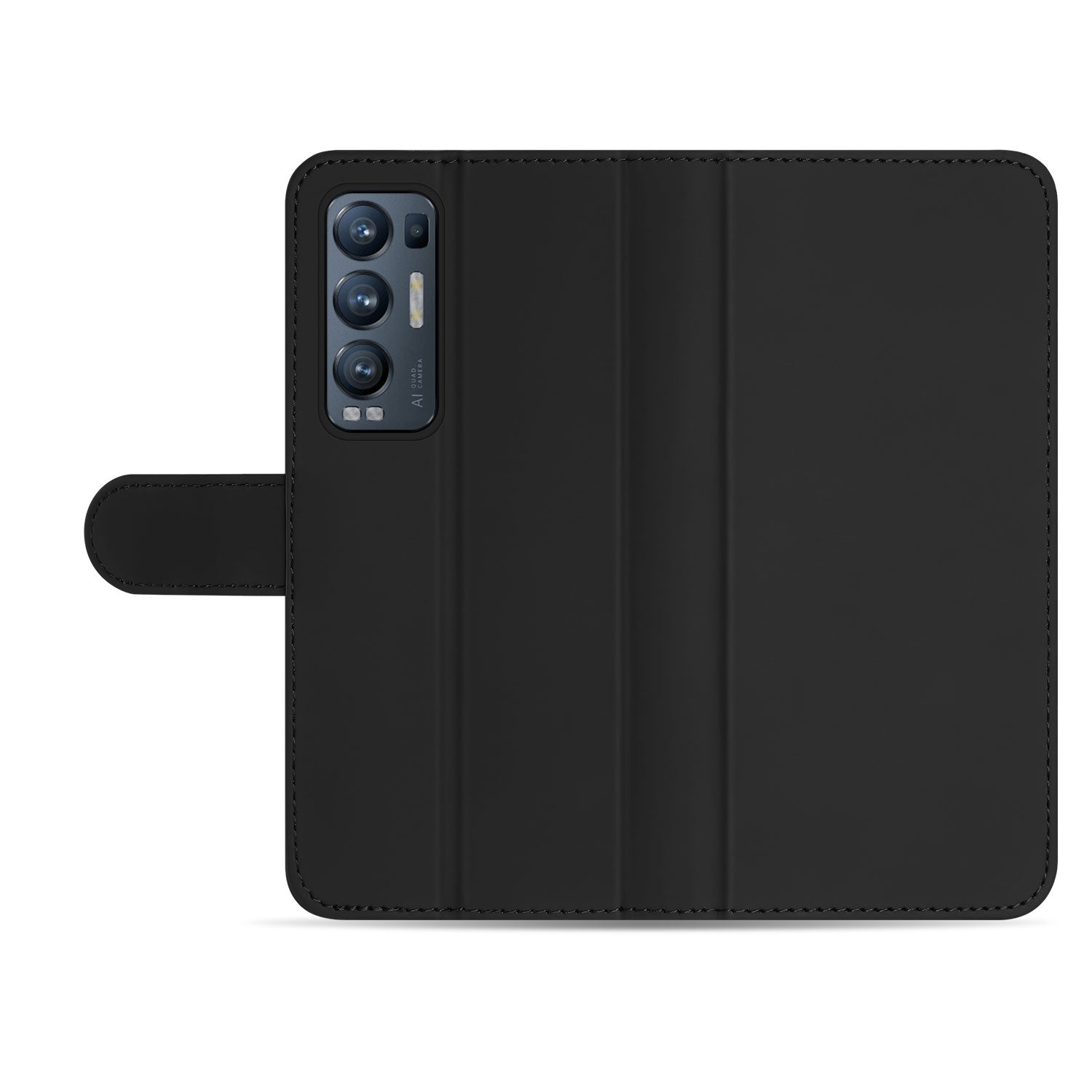 OPPO Find X3 Neo Hoesje Zwart met Pasjeshouder