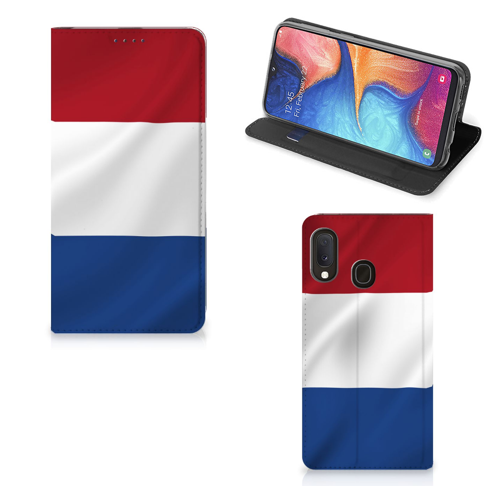 Samsung Galaxy A20e Standcase Nederlandse Vlag - B2C Telecom