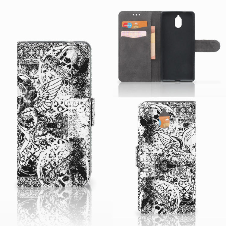 Telefoonhoesje met Naam Nokia 3.1 (2018) Skulls Angel