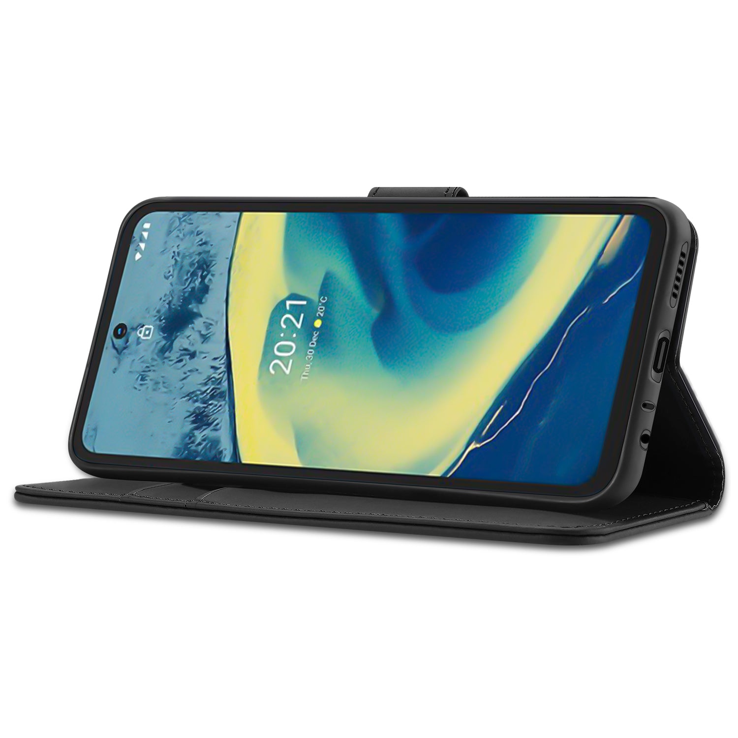 Telefoon Hoesje Nokia XR20 Book Case Zwart met Pasjeshouder