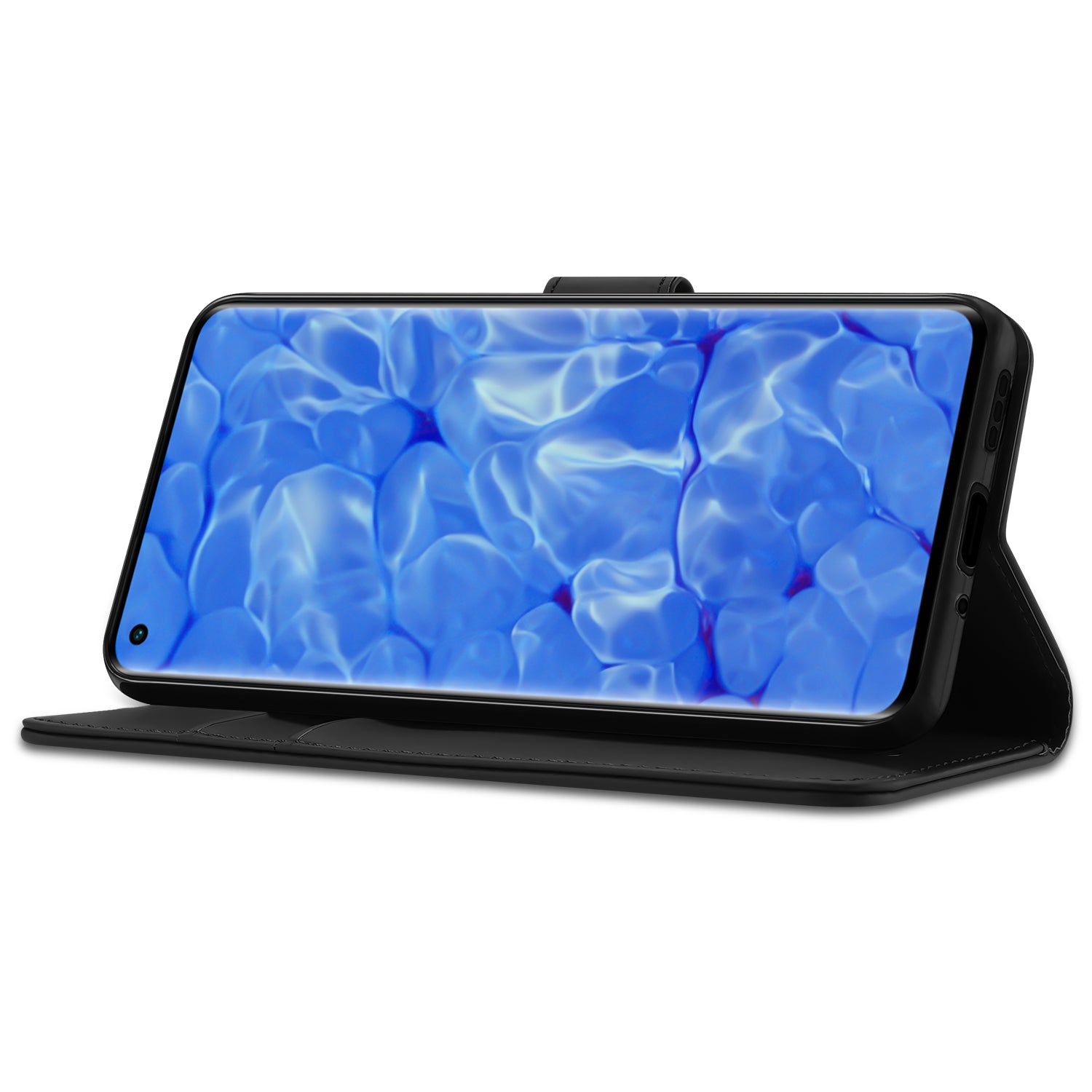 Telefoon Hoesje OPPO Reno6 Pro Plus 5G Book Case Zwart met Pasjeshouder