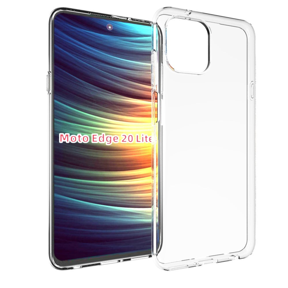 TPU Siliconen Hoesje Motorola Edge 20 Lite Back Cover Transparant