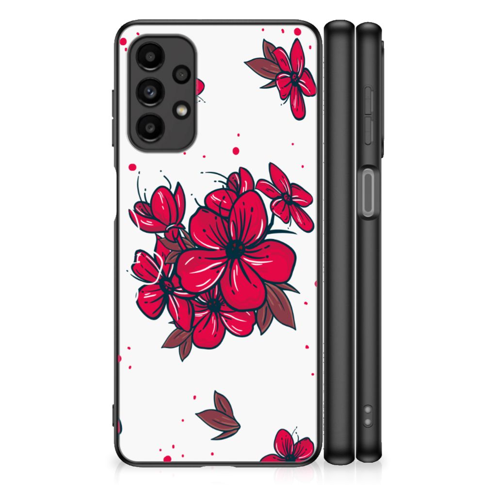 Samsung Galaxy A13 4G Bloemen Hoesje Blossom Red B2C Telecom