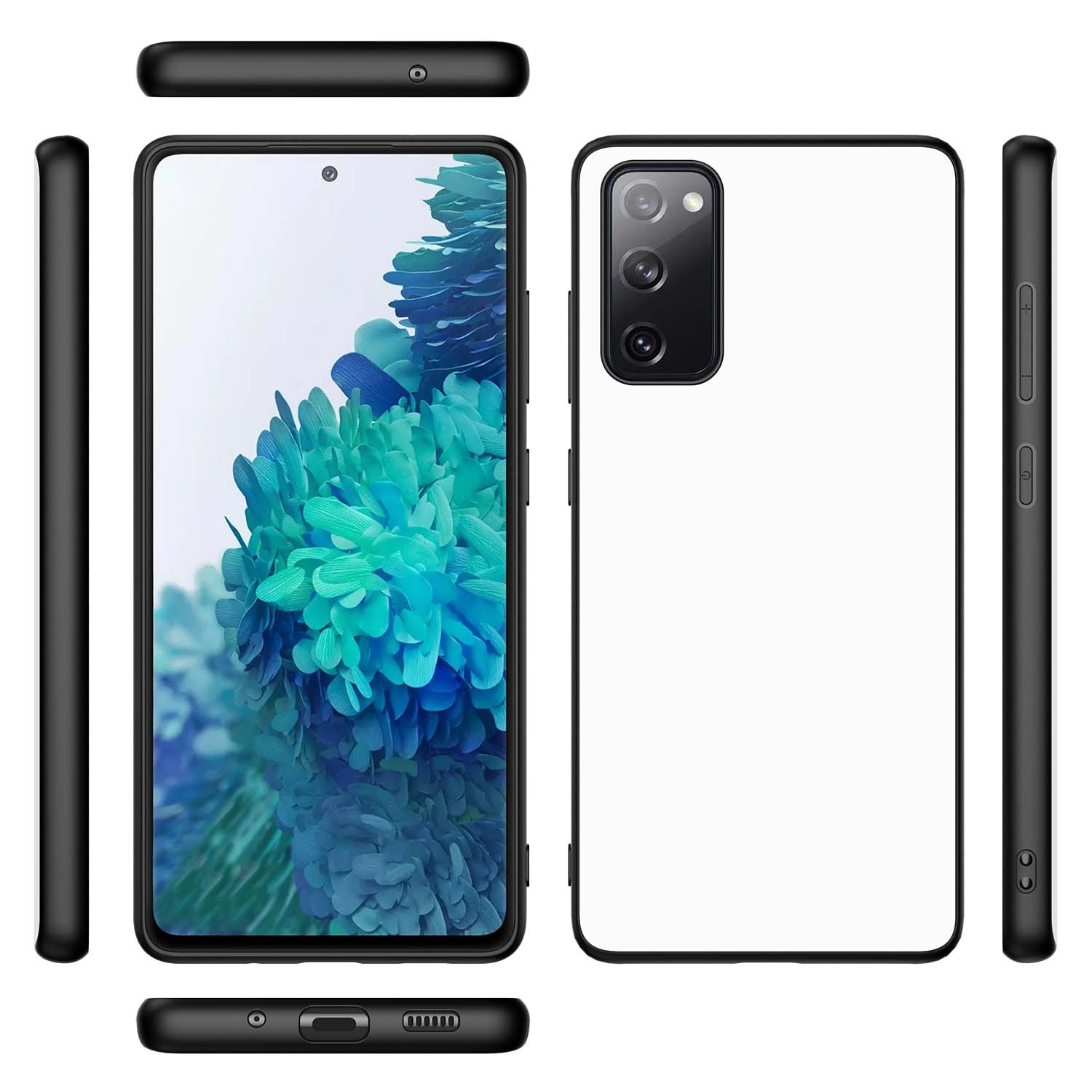 Backcover Samsung Galaxy S20 FE Telefoon Hoesje Zwart/wit