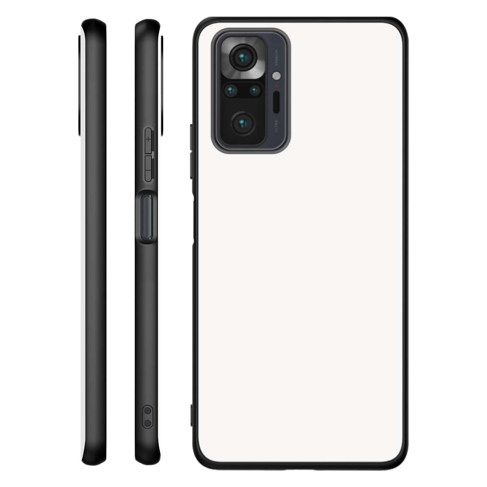 Backcover Xiaomi Redmi Note 10 Pro Hoesje Zwart/wit