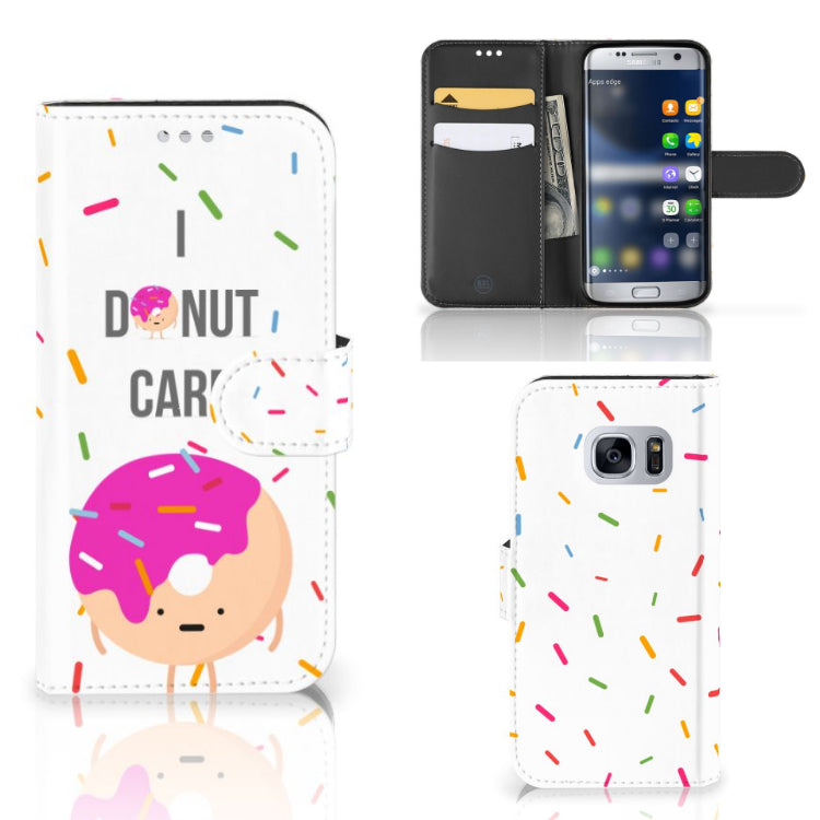 Samsung Galaxy S7 Book Cover Donut Roze
