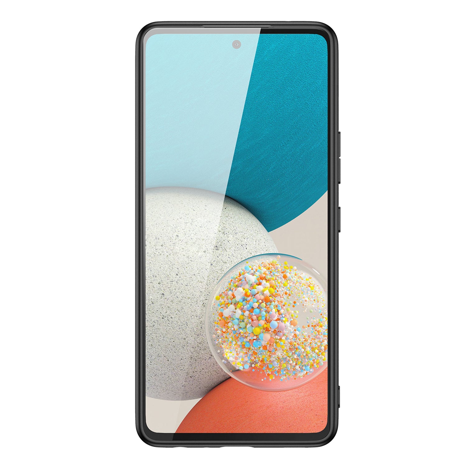 Backcover Telefoon Hoesje Samsung Galaxy A53 Zwart/wit