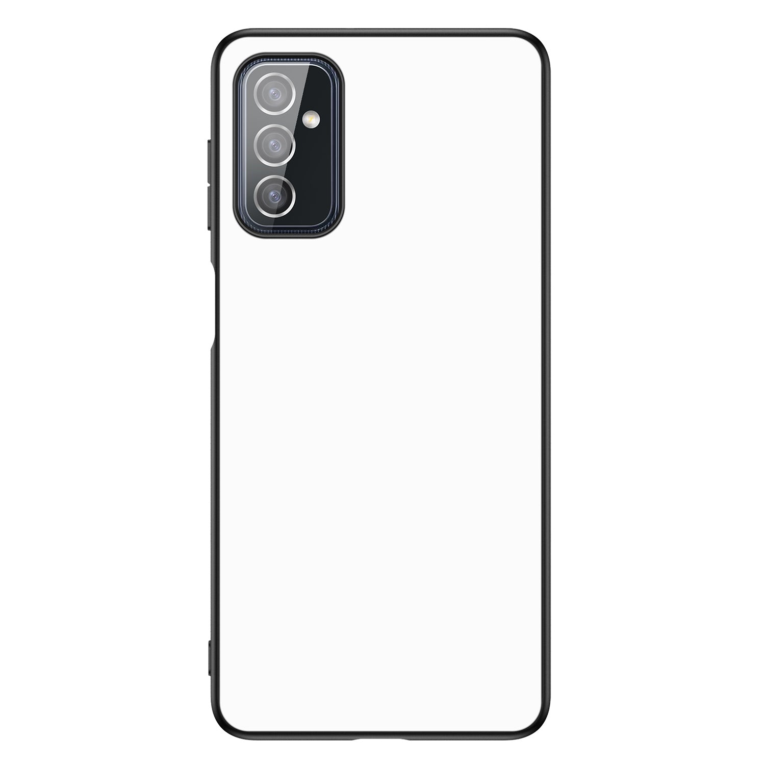 Backcover Samsung Galaxy M52 Telefoonhoesje Zwart/wit