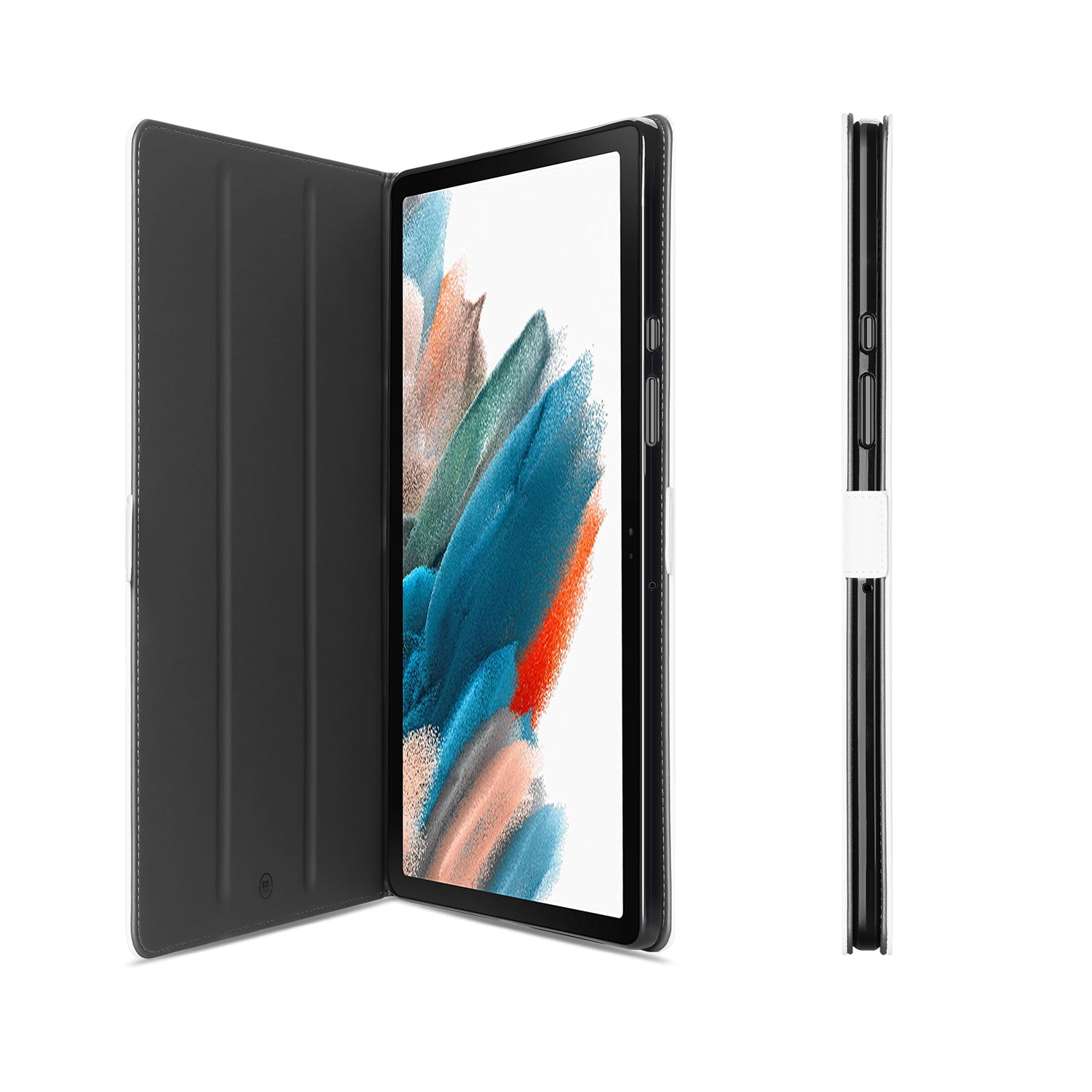 Book Cover Samsung Galaxy Tab A8 2021/2022 Tablet Hoesje Wit met Standaardfunctie