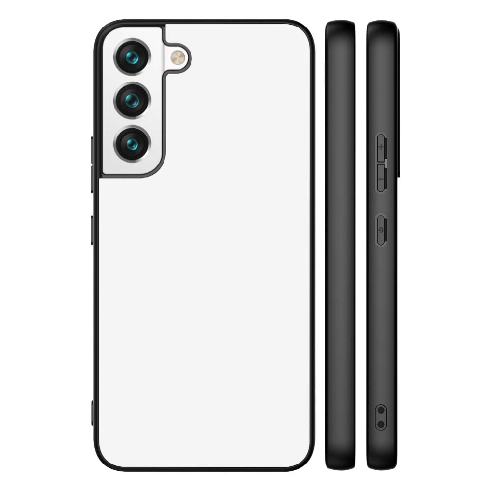 Back Cover Samsung Galaxy S22 Telefoon Hoesje Zwart/wit