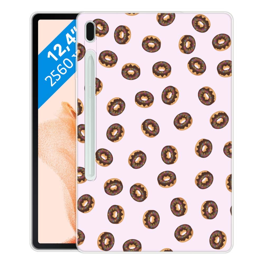 TPU Back Cover Hoesje Maken Samsung Galaxy Tab S7 FE | S7+ | S8+