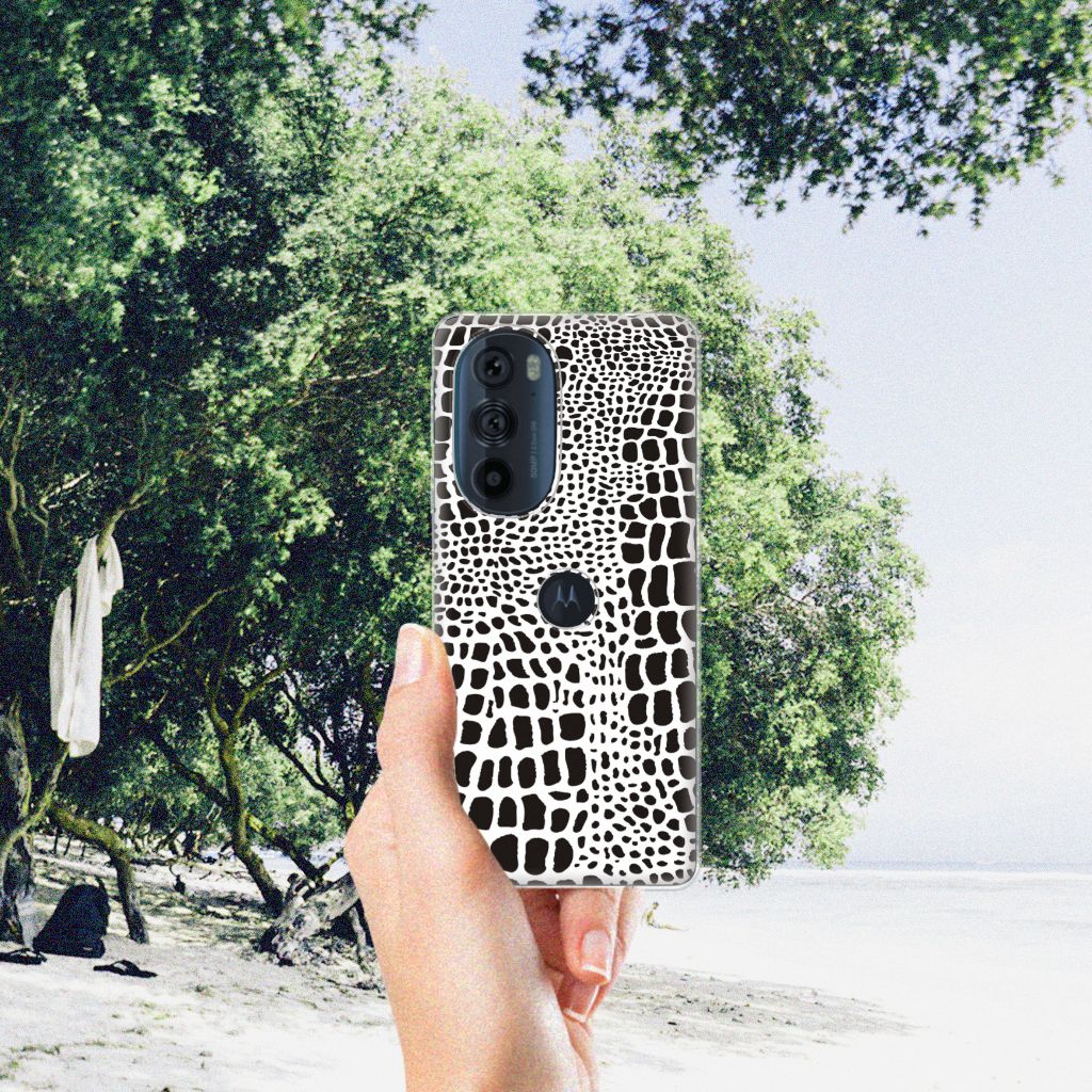 Motorola Edge 30 Pro TPU Hoesje Slangenprint B2C Telecom