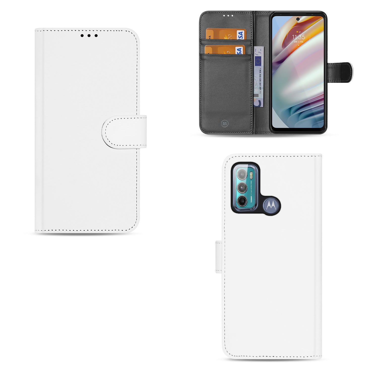 Motorola Moto G60 Book Cover Hoesje met Pasjeshouder