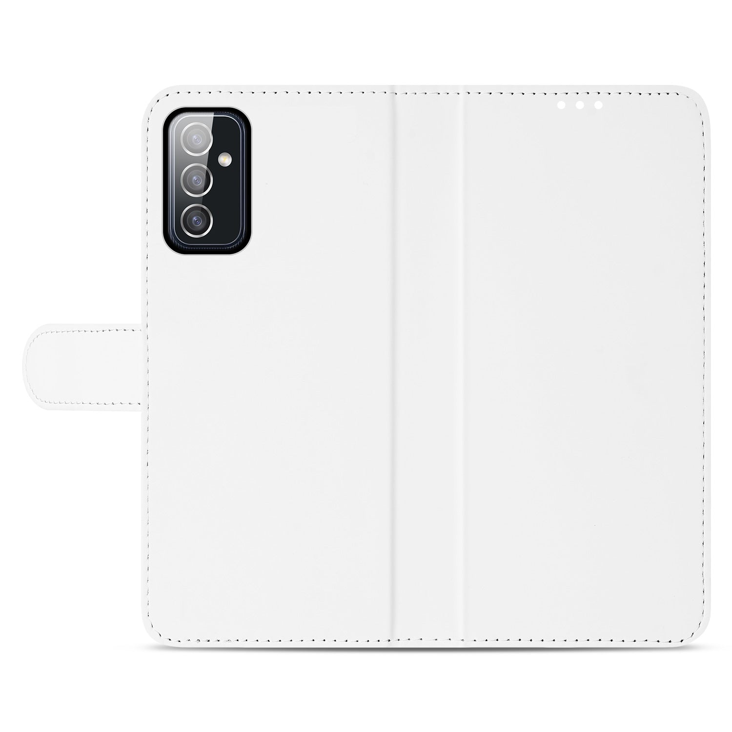 Samsung Galaxy M52 Hoesje Wit met Pasjeshouder