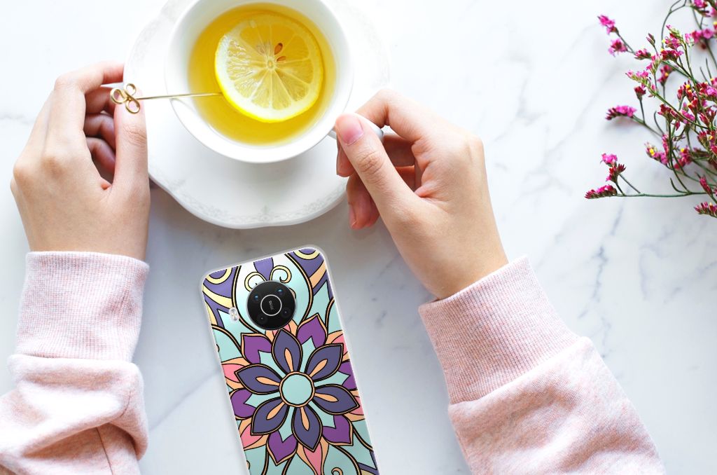 Nokia X10 | X20 TPU Case Purple Flower B2C Telecom