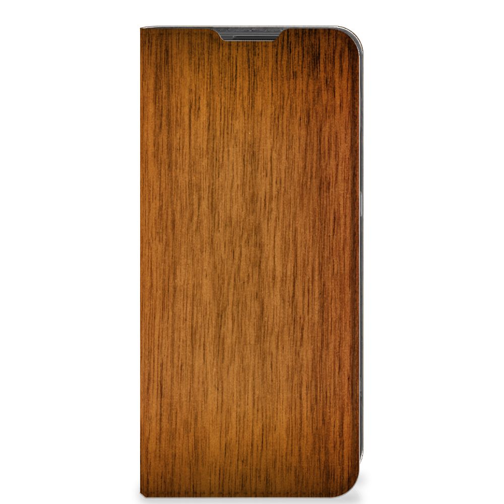 OnePlus 10 Pro Book Wallet Case Donker Hout - B2C Telecom