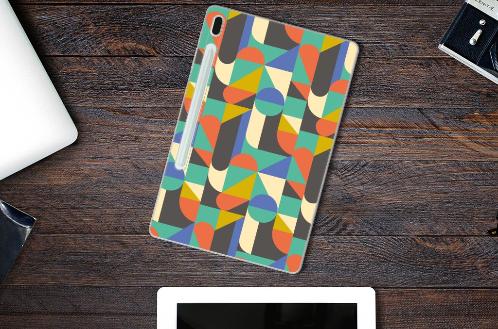 Samsung Galaxy Tab S7FE Hippe Hoes Funky Retro - B2C Telecom
