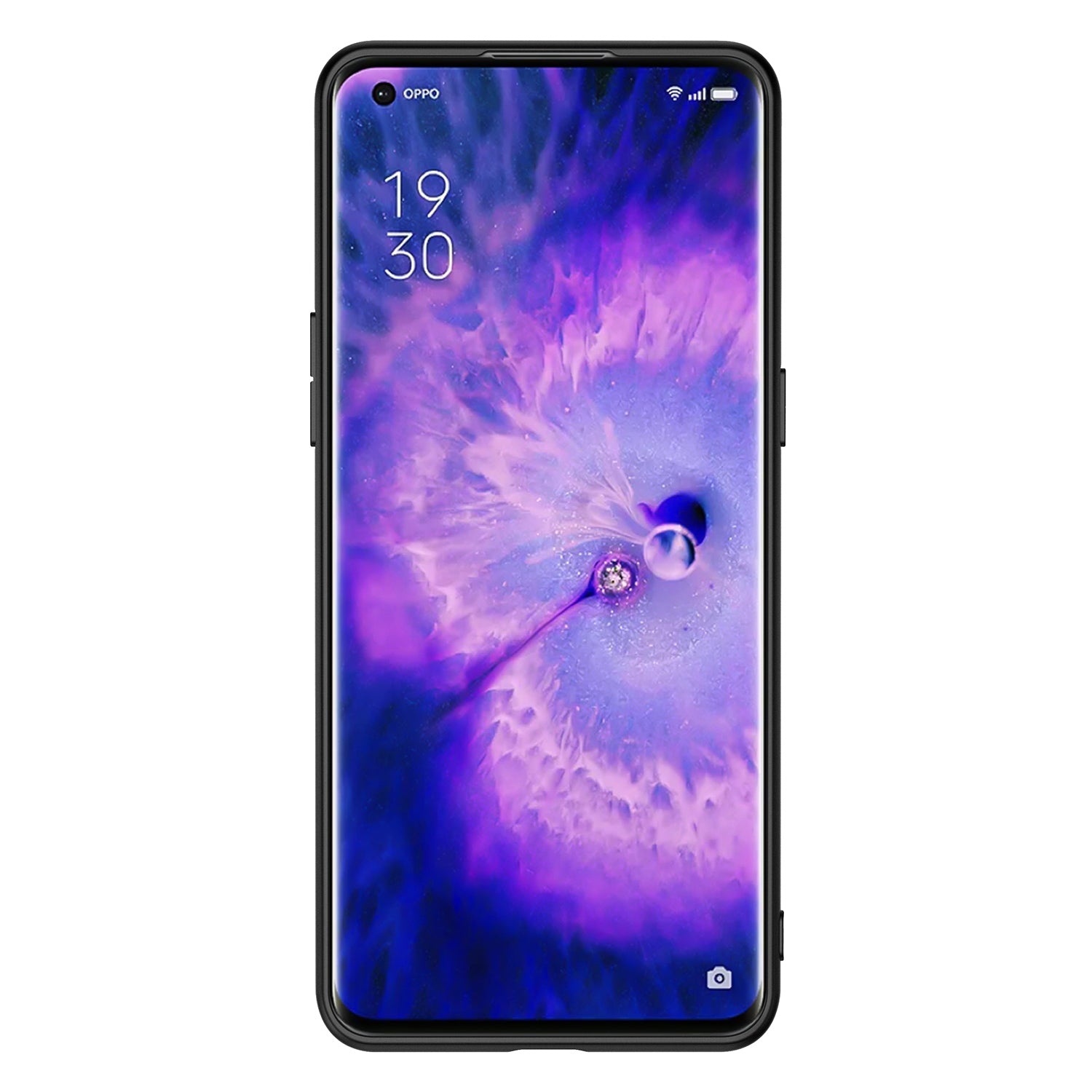 Back Cover OPPO Find X5 Pro Hoesje Zwart/Wit