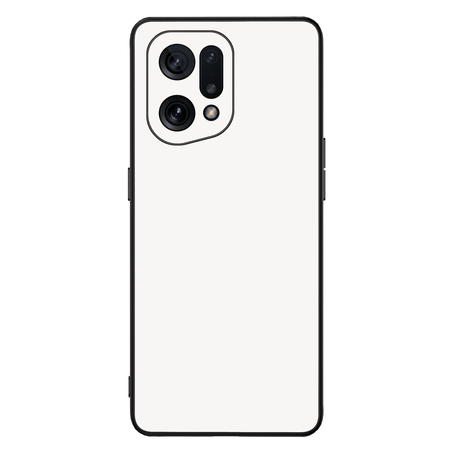 Back Cover OPPO Find X5 Hoesje Zwart/Wit